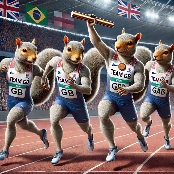 Athletics: Mens 4 x 400m Relay  Bronze medal