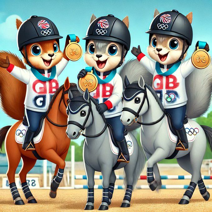 Equestrian: Mixed Dressage Team  Bronze medal