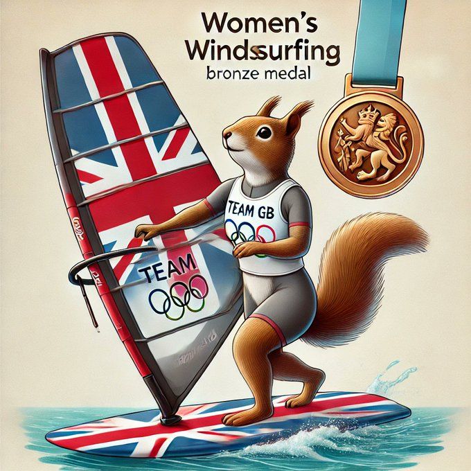 Sailing: Womens Windsurfing  Bronze medal